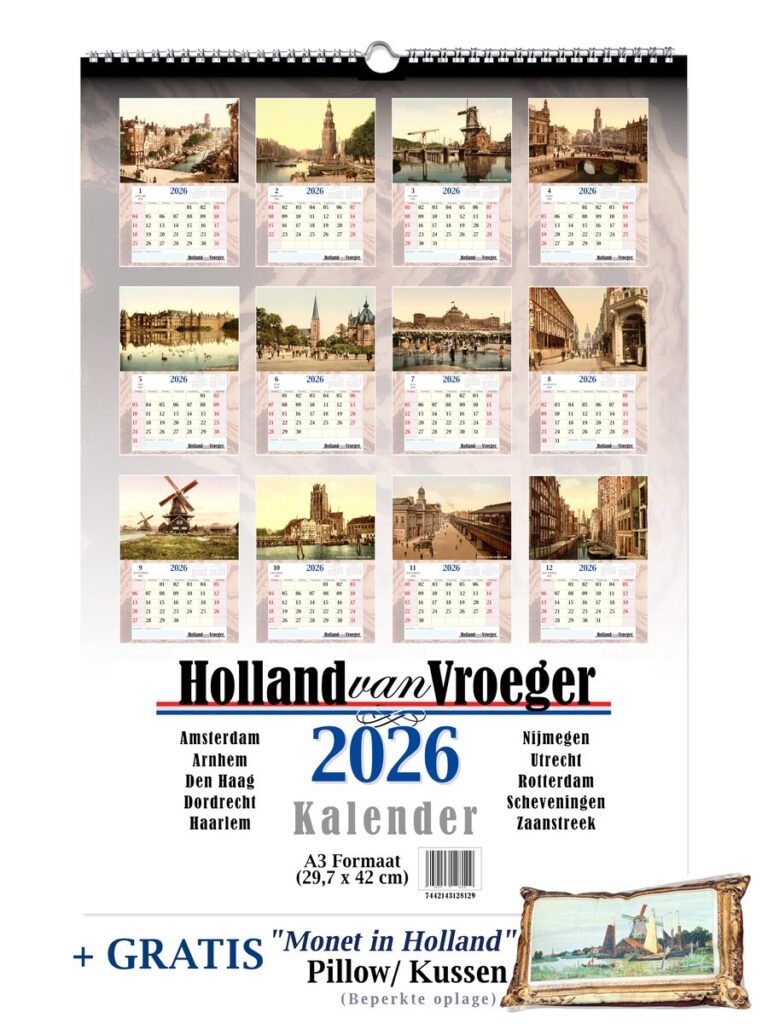 Holland van Vroeger Oude Foto's Kalender 2026 A3 Formaat