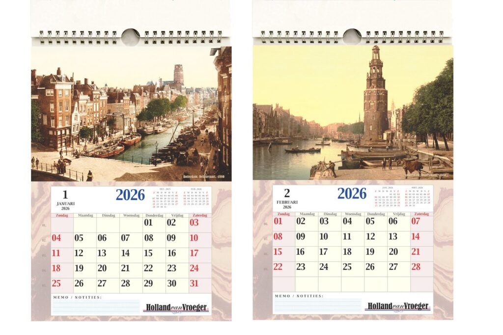Holland van Vroeger Antieke Foto Kalender 2026