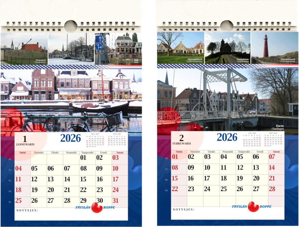 Friesland Kalender 2026