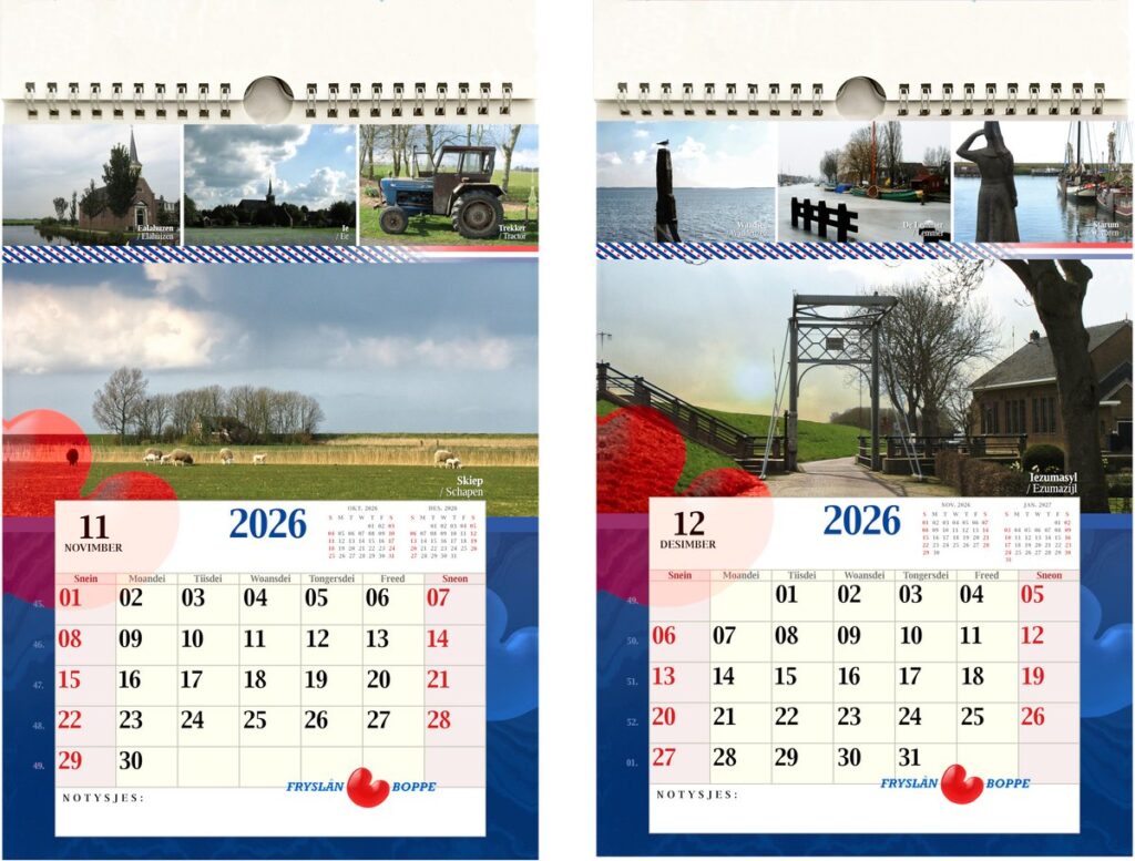 Friesland Kalender 2026