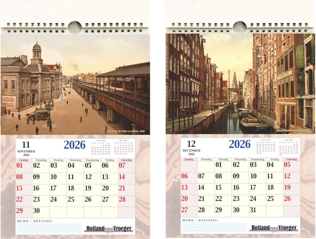 Holland van Vroeger Antieke Foto Kalender 2026