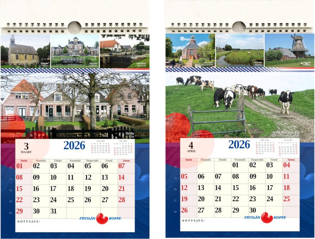 Friesland Kalender 2026