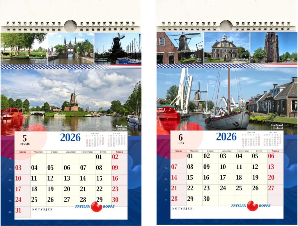 Friesland Kalender 2026