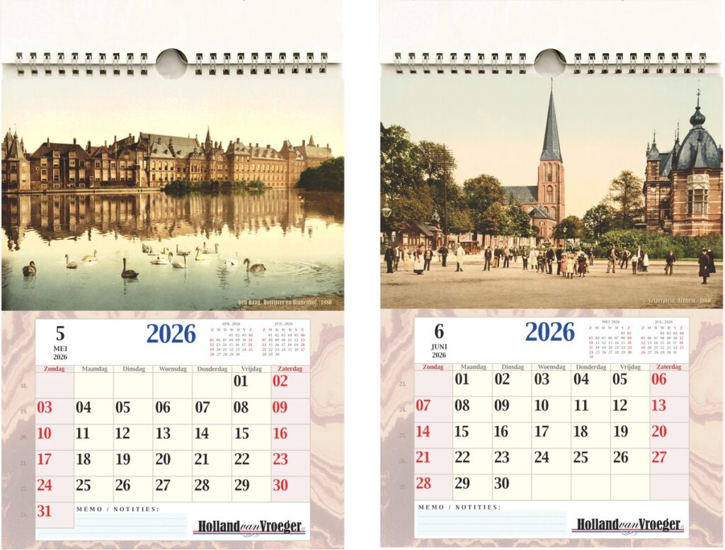 Holland van Vroeger Antieke Foto Kalender 2026