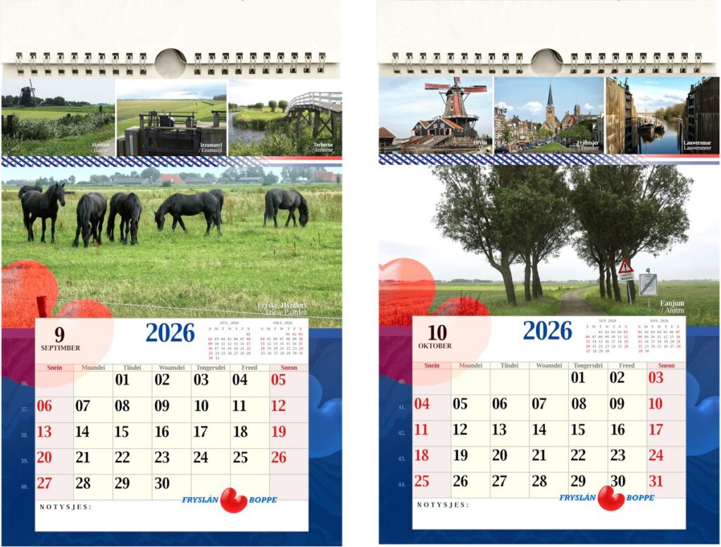 Friesland Kalender 2026