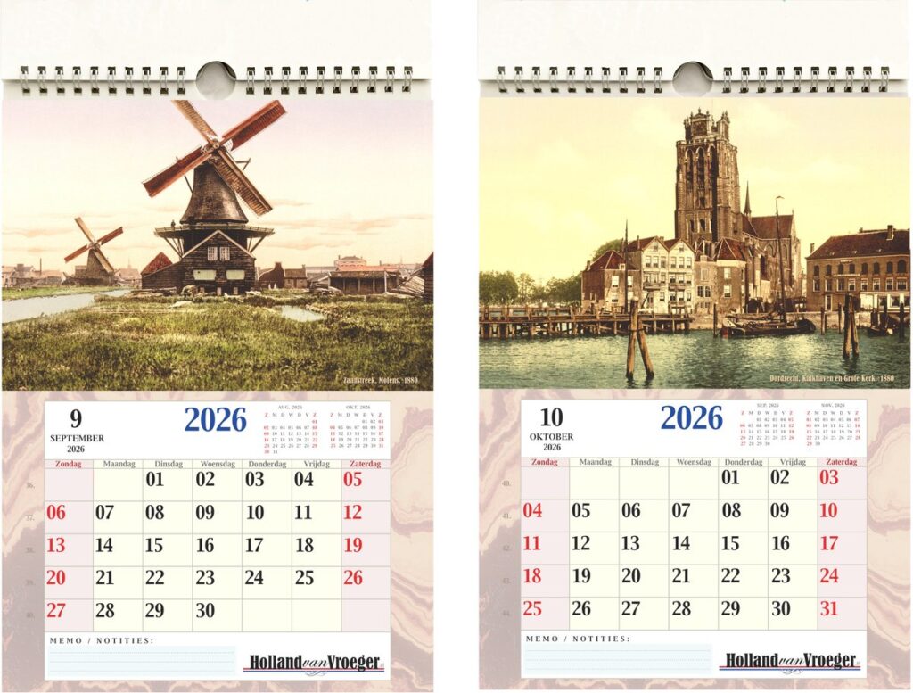 Holland van Vroeger Antieke Foto Kalender 2026