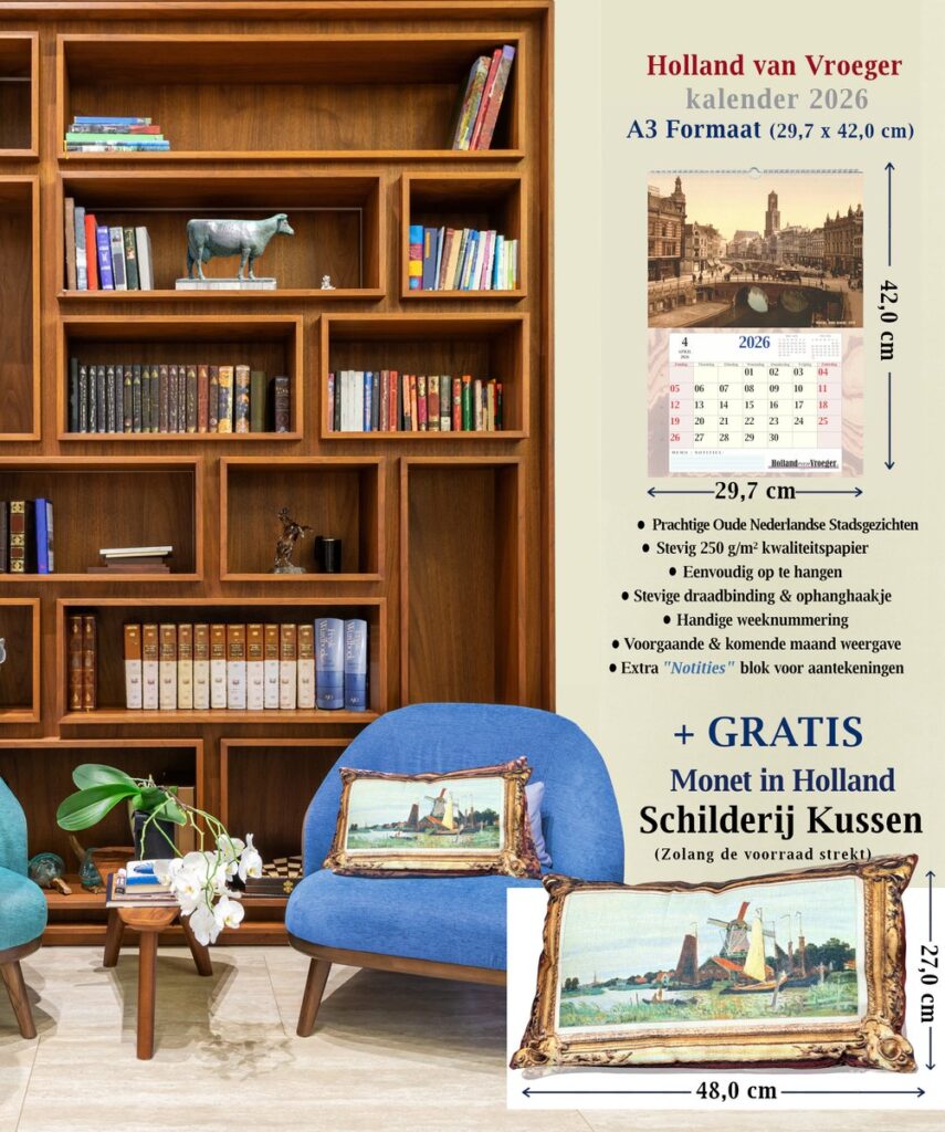 Holland van Vroeger Antieke Foto Kalender 2026 A3 Formaat