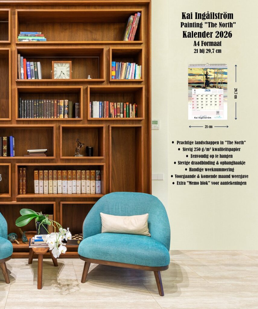 Kai Ingåilström Painting “The North” Fine Art Calendar 2026 A4 Format